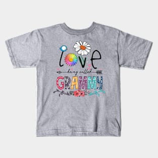 I Love Being Called Grammy Flower Kids T-Shirt